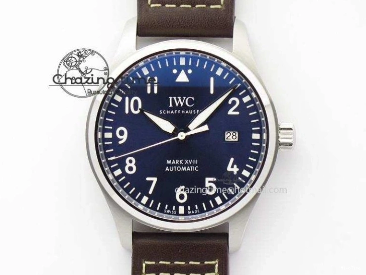 MIROTIME 0223 Mark XVIII Le Petit Prince IW327004 SS Mk Maker Best Edition Blue Dial On Brown Leather Strap A TimelessDesign 7296